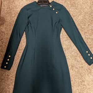 Zara Military Fitted Dress